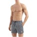 EMPORIO ARMANI BOXER DA MARE BLACK CON STAMPA EA ALL OVER WHITE E LOGO AQUILA RICAMATO 