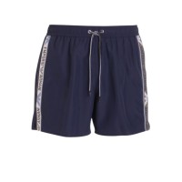 EMPORIO ARMANI BOXER DA MARE BLU NAVY CON BANDE CON LOGO LETTERING 