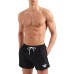 EMPORIO ARMANI BOXER DA MARE BLACK CON LOGO AQUILA WHITE RICAMATO