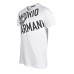 Emporio Armani T-Shirt a manica corta Bianca in cotone con maxi logo bold nero 