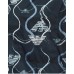 Emporio Armani Camicia a manica corta Blu con taschino con logo Aquila ricamato e stampa All Over