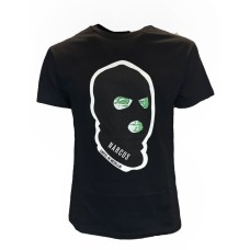 Narcos T-shirt da Uomo Nera a maniche corte con Logo 