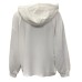 Giulia N Couture Felpa bianca con cappuccio 