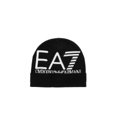 EA7 EMPORIO ARMANI CAPPELLO NERO CON LOGO NELLA PARTE ANTERIORE 
