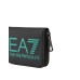 EA7 EMPORIO ARMANI PORTAMONETE UNISEX BLACK CON LOGO LETTERING VERDE