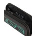 EA7 EMPORIO ARMANI PORTAMONETE UNISEX BLACK CON LOGO LETTERING VERDE