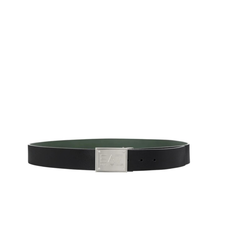 EA7 EMPORIO ARMANI CINTURA UNISEX BLACK REVERSIBILE VERDE