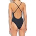 EMPORIO ARMANI COSTUME INTERO NERO CON LOGO LETTERING SILVER
