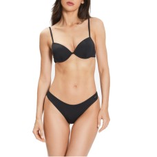EMPORIO ARMANI BIKINI DUE PEZZI BLACK CON LOGO LETTERING SILVER