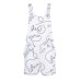 EMPORIO ARMANI COPRICOSTUME A BERMUDA WHITE CON LOGO LETTERING BLU ALL OVER 