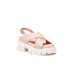 Love Moschino Sandalo Rosa da Donna con Logo all over