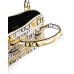 Versace Jeans Couture Borsa a Mano da Donna Bianca con stampa Baroque all over 