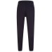 Emporio Armani Pantalone jogger blu navy in double jersey con bande laterali elastiche con logo lettering Emporio Armani