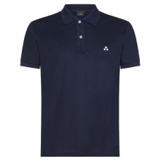 Peuterey Polo Blu da Uomo con logo sul colletto 