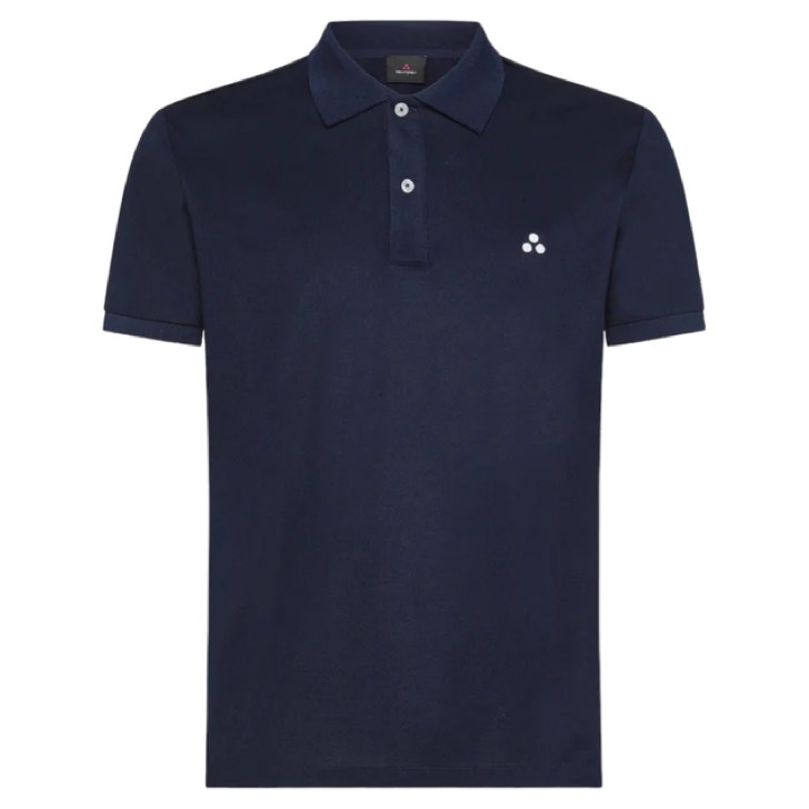 Peuterey Polo Blu da Uomo con logo sul colletto 