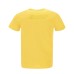 K-Way T-shirt gialla in jersey di cotone Maxi logo lettering K-Way 