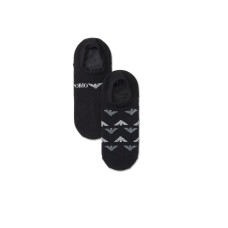 Emporio Armani 2 Pack Calza Fantasmino Black 