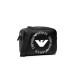 Emporio Armani Borsa Nera a tracolla con maxi logo nella parte anteriore e tracolla regolabile, estraibile
