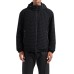 EMPORIO ARMANI BLOUSON JACKET BLACK CON LOGO LETTERING ALL OVER E CAPPUCCIO 