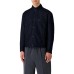 EMPORIO ARMANI BLOUSON JACKET DENIM BLU CON LOGO LETTERING ALL OVER
