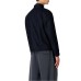 EMPORIO ARMANI BLOUSON JACKET DENIM BLU CON LOGO LETTERING ALL OVER