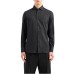 EMPORIO ARMANI SHIRT BLACK CON LOGO LETTERING ALL OVER TONO SU TONO 