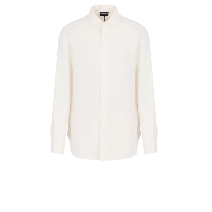 EMPORIO ARMANI SHIRT IN COTONE A MANICA LUNGA 