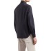 EMPORIO ARMANI SHIRT BLU NAVY A MANICA LUNGA CON LOGO LETTERING ALL OVER