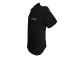 EMPORIO ARMANI POLO SHIRT IN COTONE A MANICA CORTA BLACK CON LOGO LETTERING E MAXI STAMPA MON AMOUR 