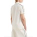 EMPORIO ARMANI POLO SHIRT A MANICA CORTA CON BANDE CON LOGO LETTERING TONO SU TONO	