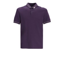 EMPORIO ARMANI POLO SHIRT IN COTONE VIOLA A MANICA CORTA	