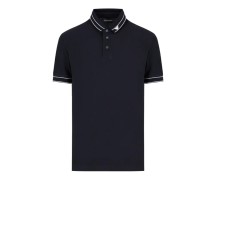 EMPORIO ARMANI POLO SHIRT BLU NAVY A MANICA CORTA