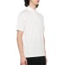 EMPORIO ARMANI POLO SHIRT WHITE A MANICA CORTA CON LOGO LETTERING ALL OVER TONO SU TONO	
