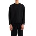 EMPORIO ARMANI SWEATSHIRT NERA CON LOGO AQUILA E LETTERING 