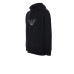 EMPORIO ARMANI SWEATSHIRT BLACK CON CAPPUCCIO E LOGO AQUILA 