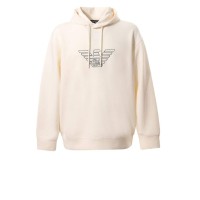 EMPORIO ARMANI SWEATSHIRT CON CAPPUCCIO E LOGO AQUILA 