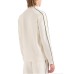 EMPORIO ARMANI SWEATSHIRT FULL ZIP IN DOUBLE JERSEY CON BANDE CON LOGO LETTERING ALL OVER TONO SU TONO	