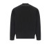 EMPORIO ARMANI SWEATSHIRT BLACK A GIROCOLLO CON LOGO LETTERING RICAMATO	