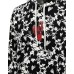 EMPORIO ARMANI SWEATSHIRT WHITE CON STAMPA ALL OVER BLACK E LOGO LETTERING