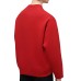 EMPORIO ARMANI SWEATSHIRT RED IN COTONE CON MAXI LOGO AQUILA TONO SU TONO	