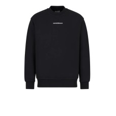 EMPORIO ARMANI SWEATSHIRT BLACK CON LOGO LETTERING