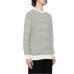 EMPORIO ARMANI PULLOVER WHITE CON LOGO LETTERING ALL OVER BLACK 
