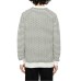 EMPORIO ARMANI PULLOVER WHITE CON LOGO LETTERING ALL OVER BLACK 