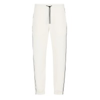 EMPORIO ARMANI TROUSER JOGGER CON BANDE CON LOGO LETTERING TONO SU TONO	