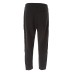 EMPORIO ARMANI TROUSER JOGGER BLACK CON BANDE CON LOGO LETTERING TONO SU TONO	