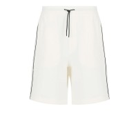 EMPORIO ARMANI BERMUDA REGULAR FIT BEIGE CON BANDE LOGATE