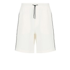 EMPORIO ARMANI BERMUDA REGULAR FIT BEIGE CON BANDE LOGATE