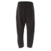 EMPORIO ARMANI TROUSER JOGGER BLACK CON PATCH CON LOGO LETTERING E LOGO AQUILA GOLD RICAMATO