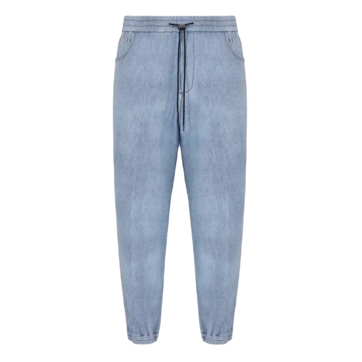 EMPORIO ARMANI TROUSER CINQUE TASCHE DENIM BLU CHIARO 