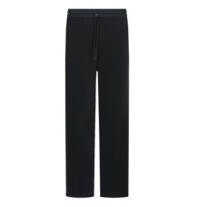 EMPORIO ARMANI TROUSER BLU NAVY CON LOGO LETTERING ALL OVER	
